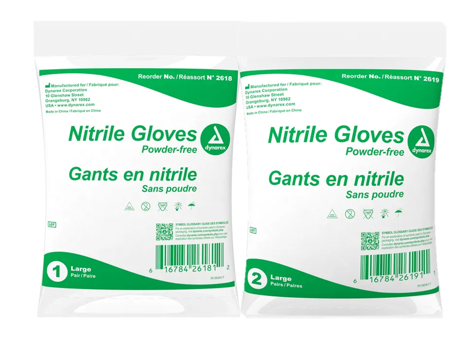 Poly Bagged Nitrile Gloves Individual Pair Packed Nitrile Gloves